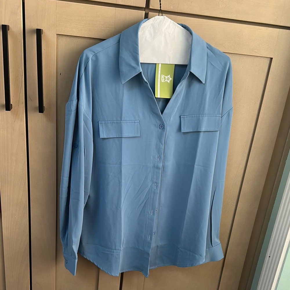 Light Blue Button-Up Shirt